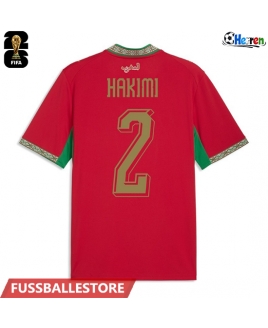 Günstige Marokko Achraf Hakimi #2 Heimtrikot WM 2026 Kurzarm
